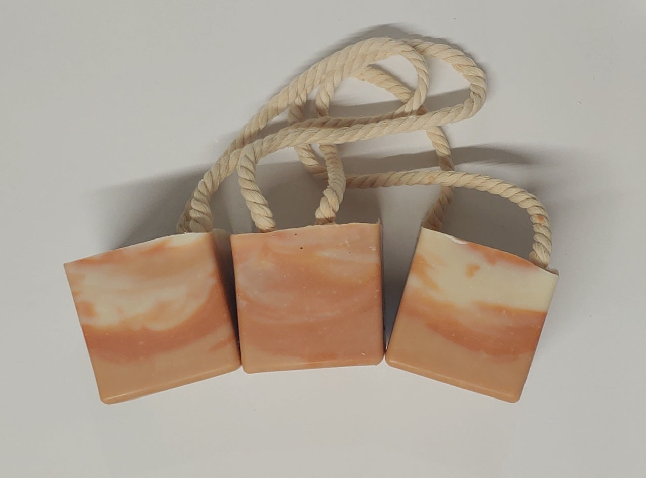 Oak soap on a rope