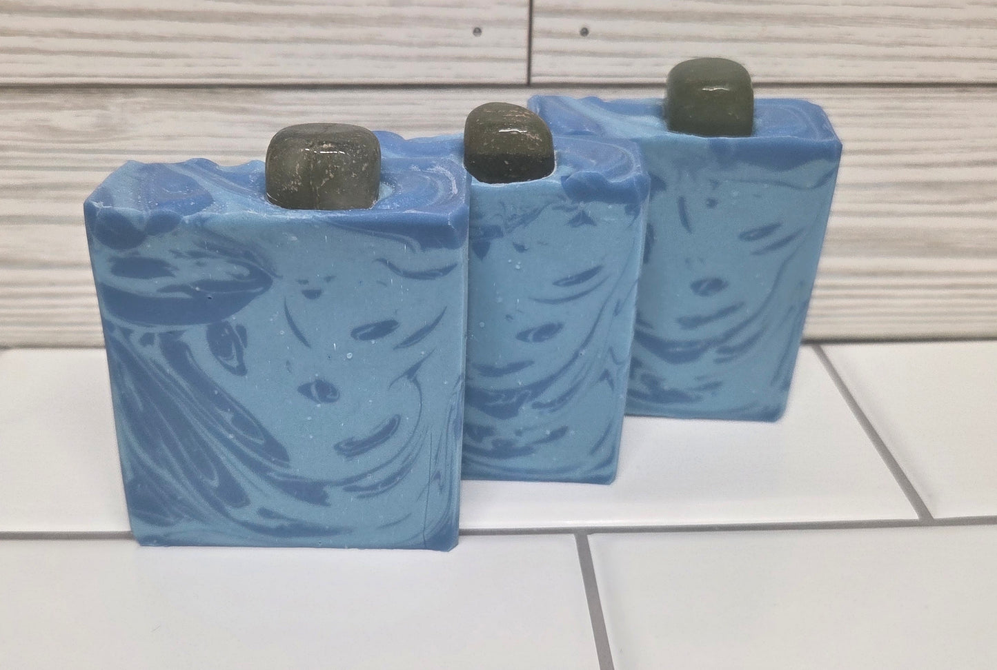 π§Ό Chakra Soaps β Handmade Soaps with Genuine Crystals (Single bars)