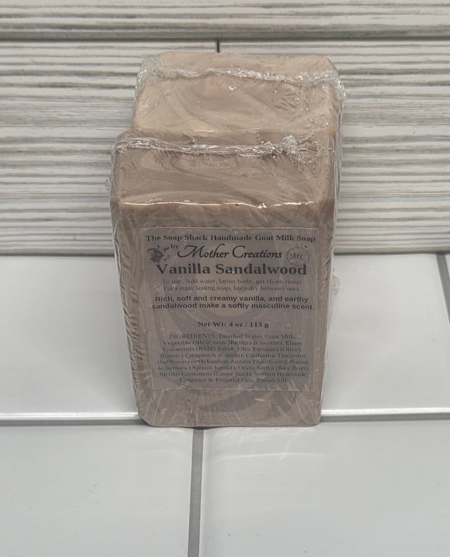 🌿 Vanilla & Sandalwood Goat Milk Soap