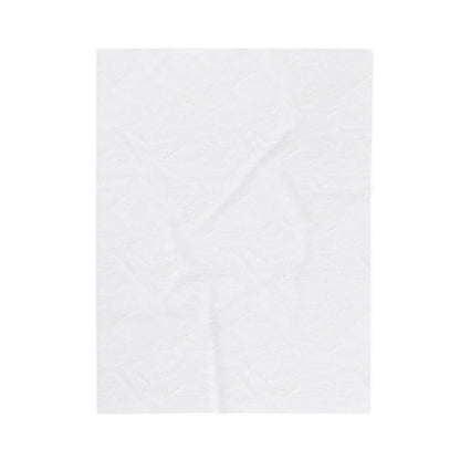 Velveteen Plush Blanket — "Bathe Like No One Is Watching" Silhouette Bathtub Throw