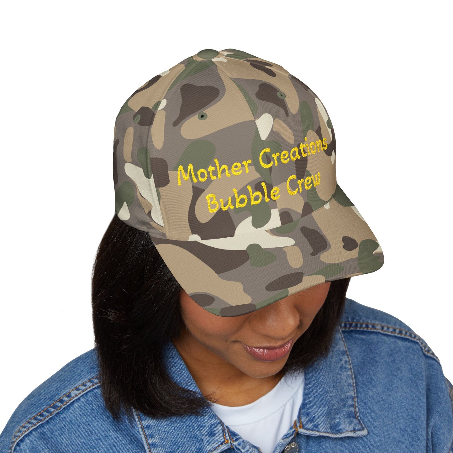 Embroidered 'Mother Creations Bubble Crew' Baseball Cap