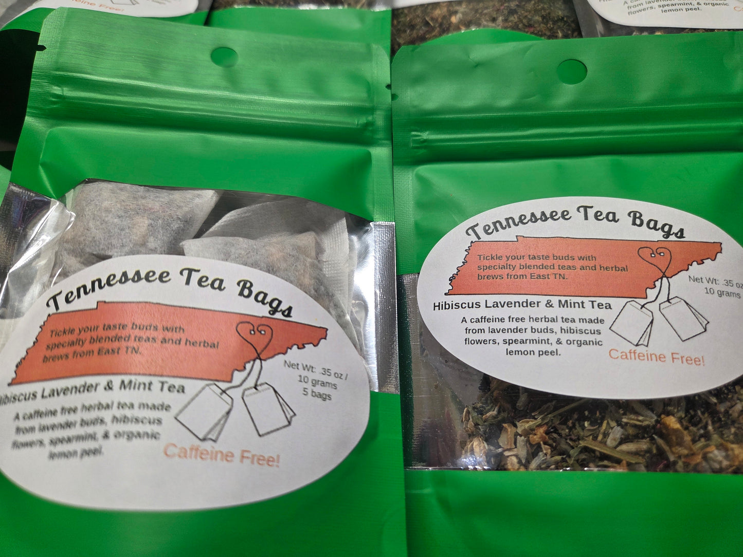 🌿Hibiscus, Lavender, Mint, Lemon Herbal Tea- Caffeine Free