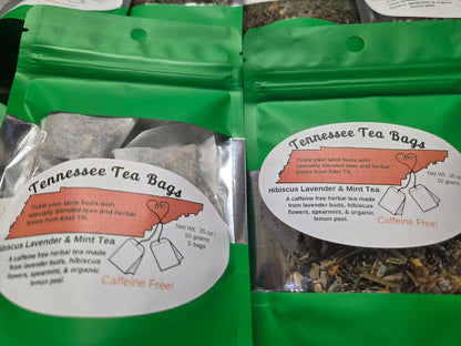🌿Hibiscus, Lavender, Mint, Lemon Herbal Tea- Caffeine Free