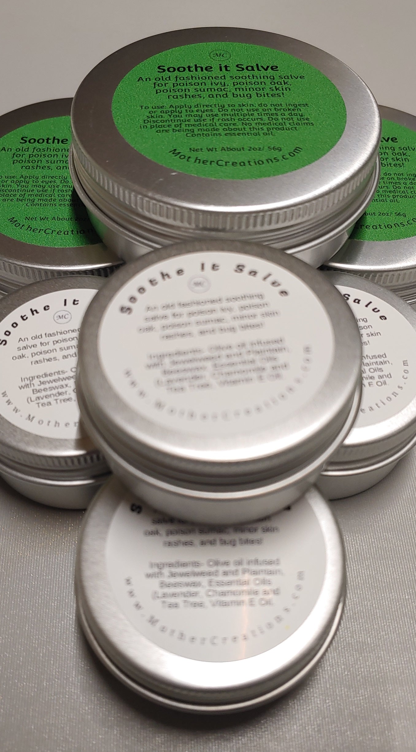 Soothe it salve (Jewelweed salve) Natural Poison Ivy Relief