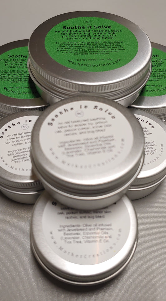 Soothe it salve (Jewelweed salve) Natural Poison Ivy Relief