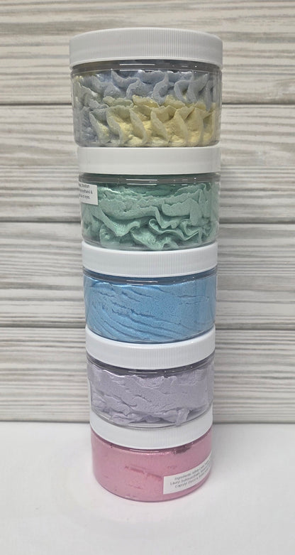 Whipped Soap Sugar Scrub 4oz, Pink Lemonade, Dragonwood, Freshly Picked Hippie, All Naked, Twilight Woods